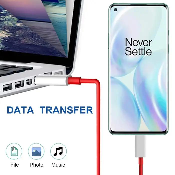 Câble de Charge rapide SuperVOOC 65W 80W pour OnePlus 10 Pro 11 12 13 Nord 2T 3 4 5 CE 2 USB vers USB-C double Type C ligne PD 1m 1.5m 2m
