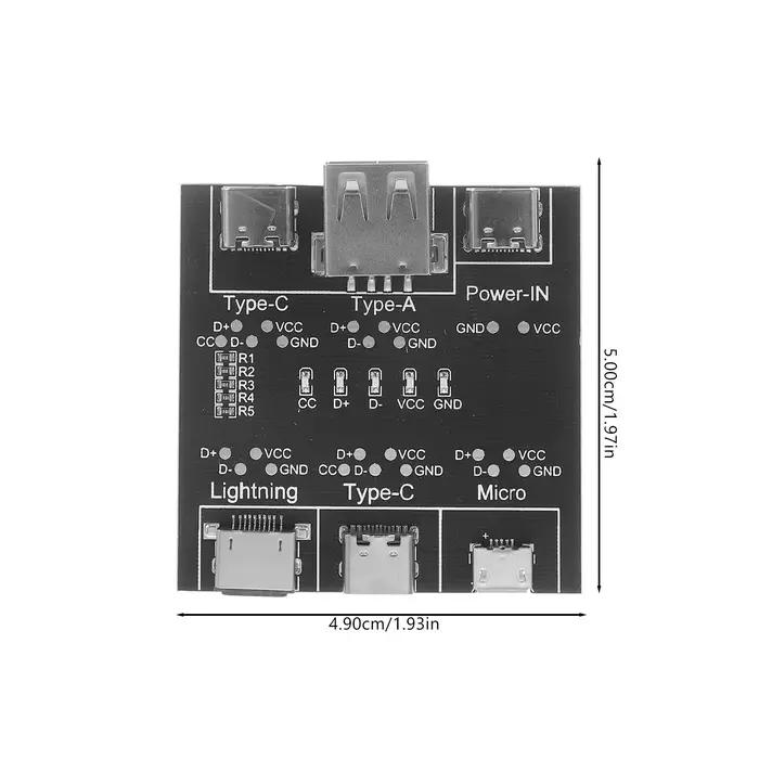 Outil de test de câble USB pour téléphone et tablette, testeur de câble USB C, outil de test de câble de données pour détection rapide et efficace, conception sûre et robuste pour câbles de charge de téléphone