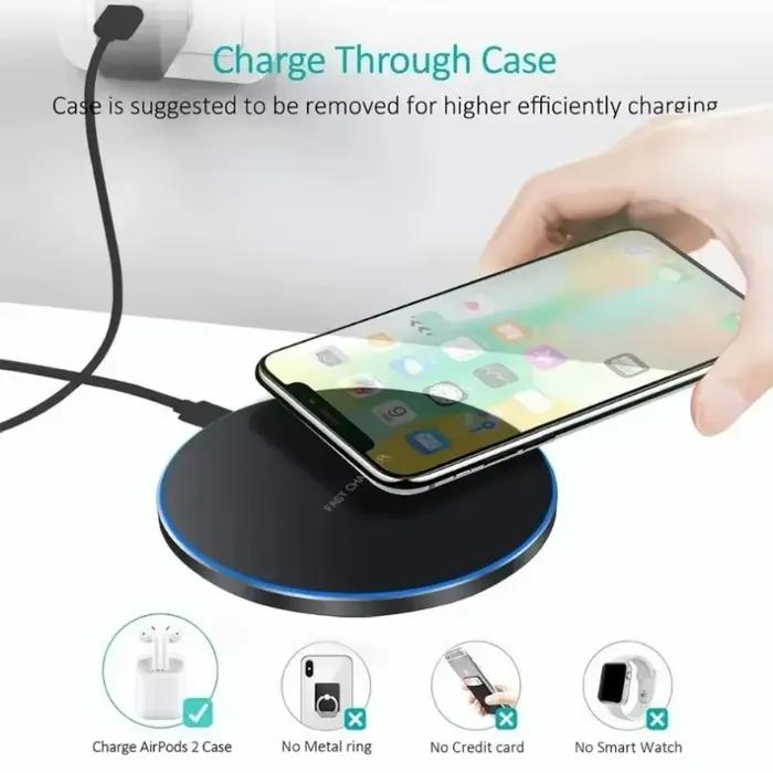 Chargeur sans fil léger pour téléphone de bureau