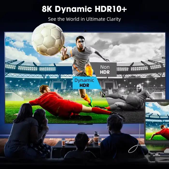 Câble HDMI 2.1 1M/2M/3M Blanc 8K 60Hz 4K 240Hz