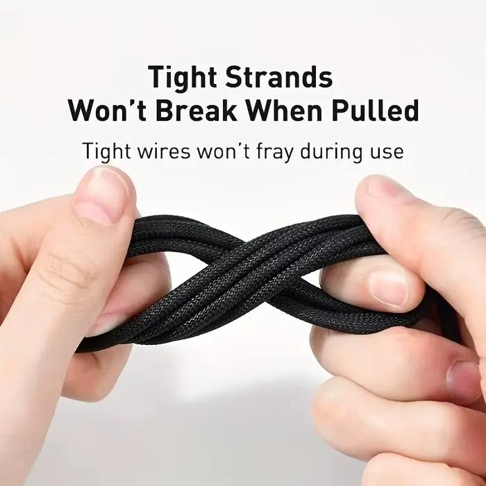 Câble de chargeur USB en tissu Nylon