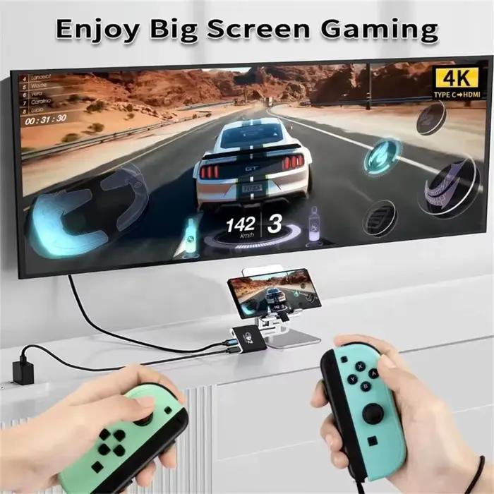 Station d'accueil Switch 2 avec port HDMI 2.0 4K pour Nintendo Switch 2 et Switch OLED expérience de jeu améliorée occasions spéciales cadeau pour gamer