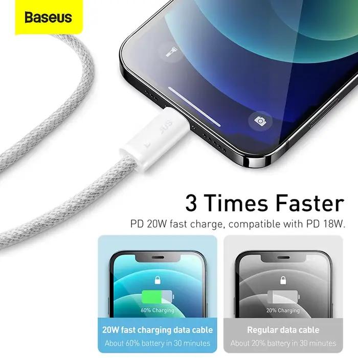 Câble Baseus USB C pour IPhone 14 13 12 11 pro Max Xs Plus 20W