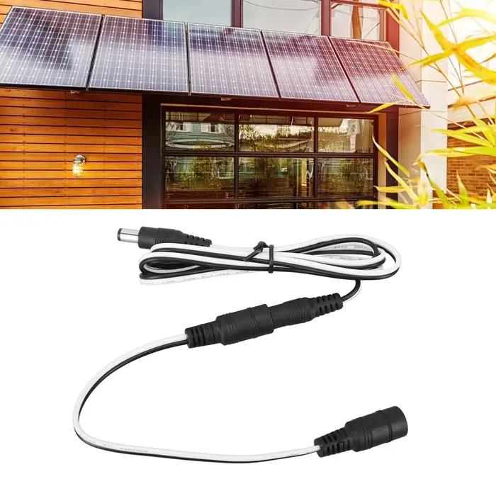 Câble d'extension d'alimentation pour panneau solaire câble d'extension CC pour panneaux solaires photovoltaïques lumières LED caméras usage facile et sûr matériaux ABS longévité exceptionnelle pour la maison occasions spéciales