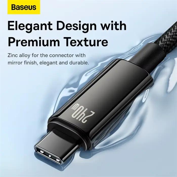 Câble USB C Baseus 240W PD 3.1 pour MacBook Samsung S22 Xiaomi iPad Huawei