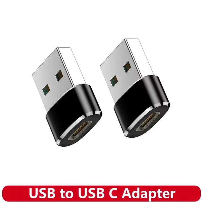 Adaptateur USB vers USB C pour iPhone 17 et Samsung Galaxy chargeur de voiture compatible USB-A pour charge rapide et stable occassions spéciales