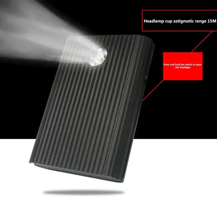 Chargeur rapide 18650 avec lampe de poche LED pour téléphone mobile pour activités en plein air et bricolage occasions spéciales