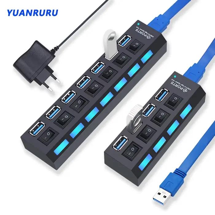 Répartiteur USB 3.0 avec interrupteur pour PC