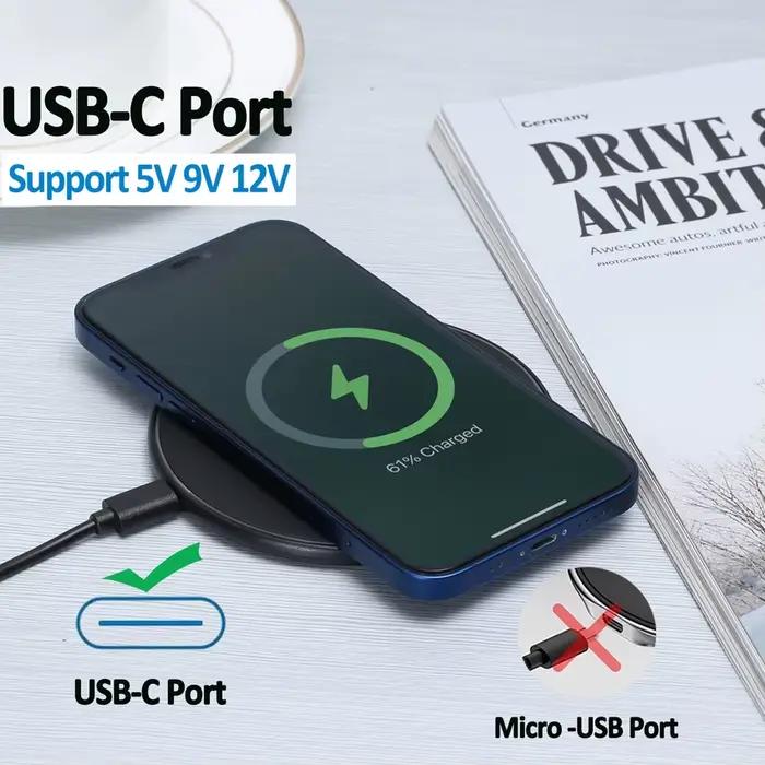 Chargeur sans fil 60W pour iPhone 15 14 13 8 X XR XS station de charge sans fil rapide pour Samsung Xiaomi Huawei