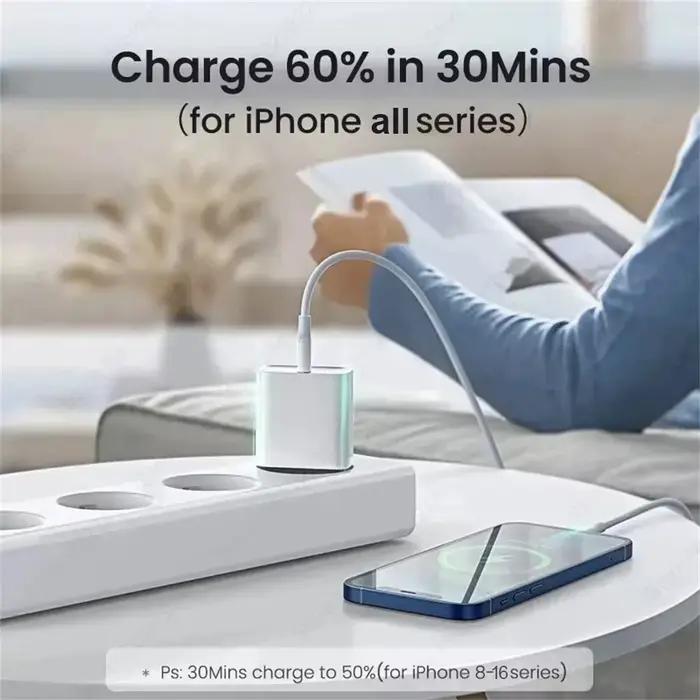 PD 40W Chargeur Rapide Pour iPhone 15 11 12 13 14 16 Pro Max Câble De Charge