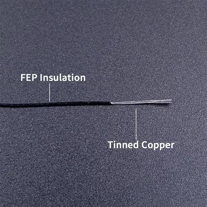 Fil de cuivre FEP UL10064 PTFE plastique 40/36/34/32/30/28/26AWG fils Micro Litz Ultra fins soudure câble