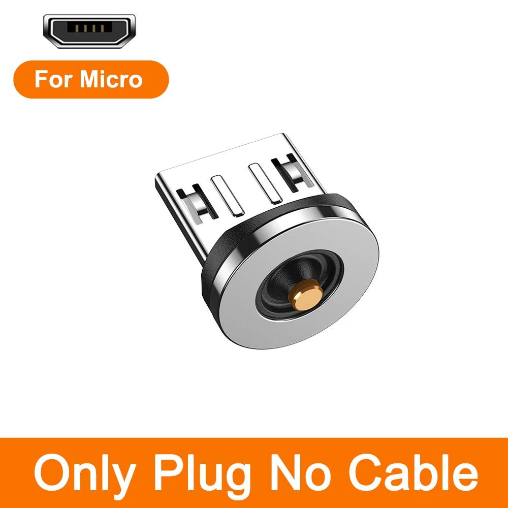 Câble magnétique AUFU 3M 540 Rotation Aimant Chargeur Micro USB Type C Câble de téléphone portable F