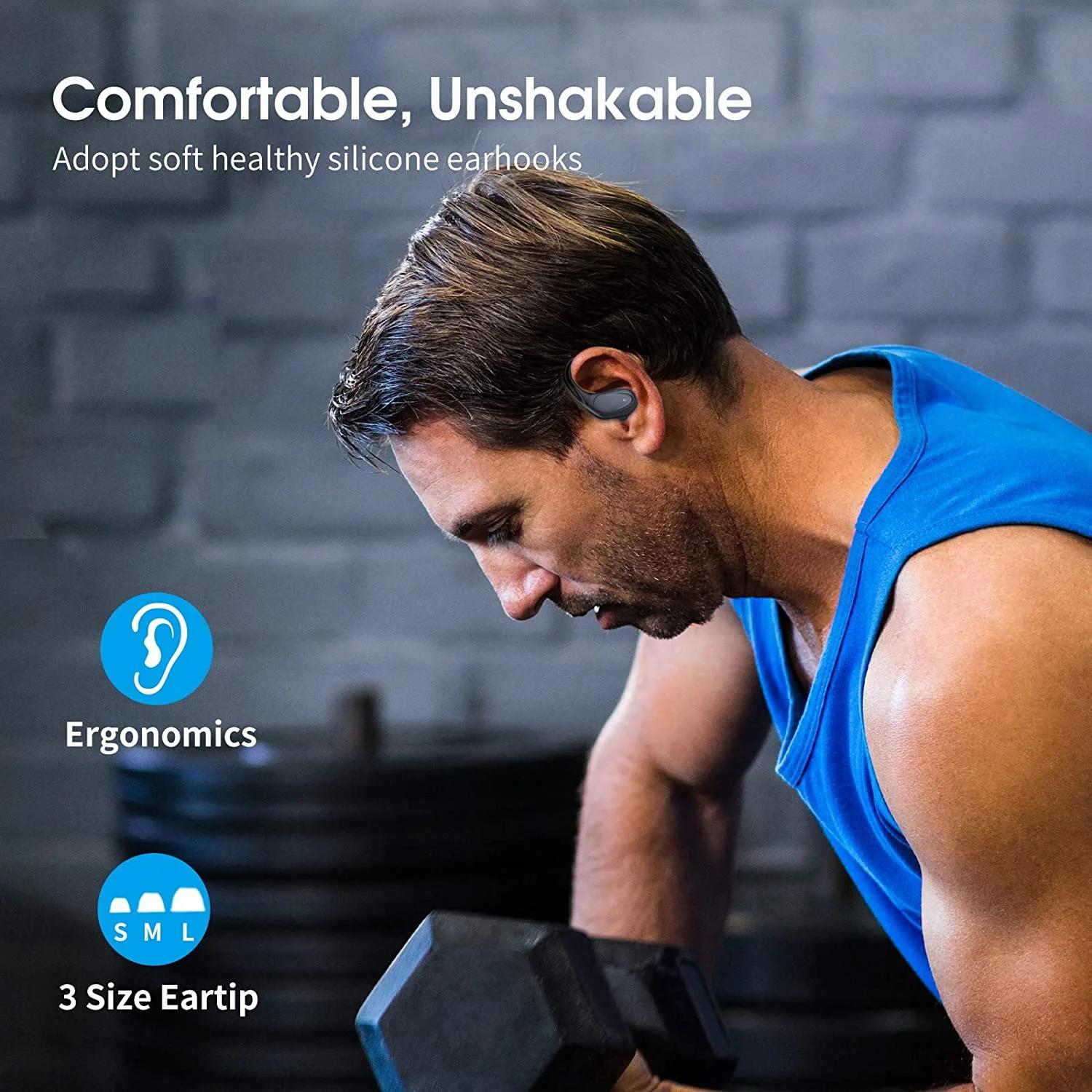 BX17 Bluetooth écouteurs Tws crochet d'oreille Bluetooth 5.3 course sport stéréo boutons contrôle av
