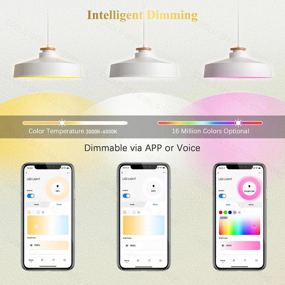 ZigBee GU10 WiFi ampoule LED intelligente RGB W + C 5W lampes à intensité variable EWelink APP contr