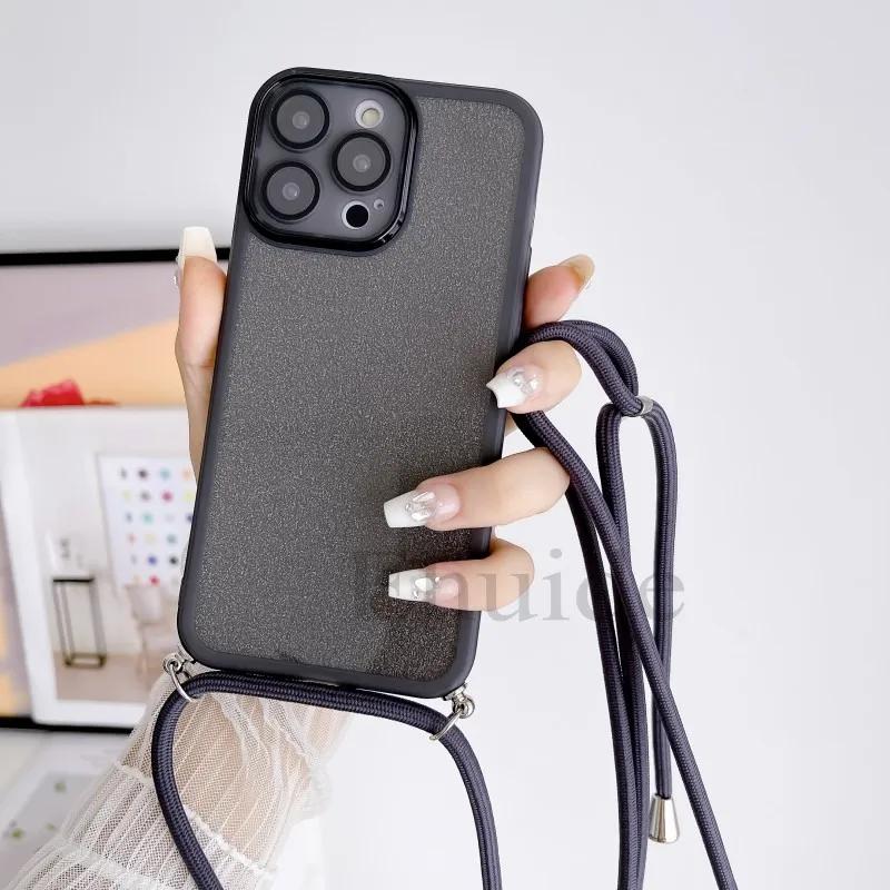 Étui de luxe avec lanière de cou pour Xiaomi Mi 14T 13T 12T 15T Pro POCO X7 F7 F6 X6 Redmi 15, prote