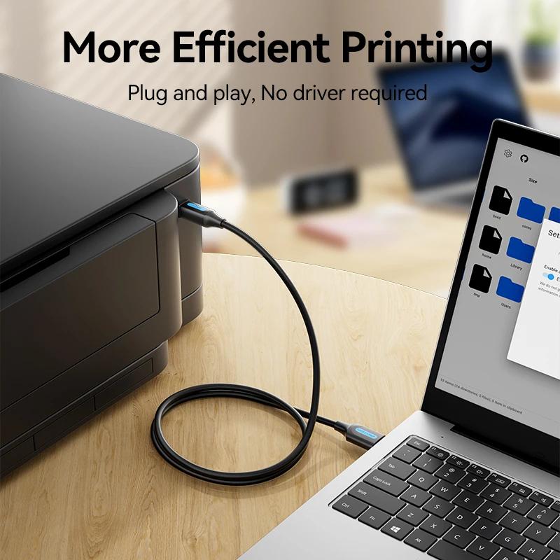 Vention USB câble d'imprimante USB 3.0 2.0 Type A mâle à B mâle câble pour Canon Epson HP ZJiang imp