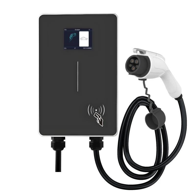 JIGU Type1 SAE J1772 EV Station de chargeur 32A Wallbox APP fonction 7.6KW